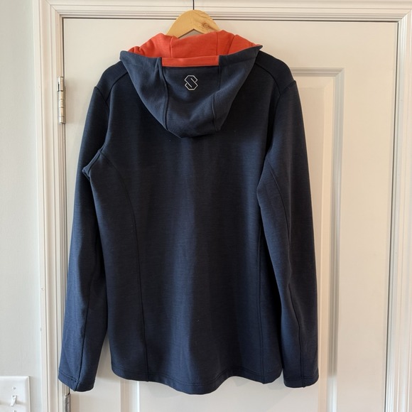 Stellar Equipment Men's Guide Merino Wool Hood Hoodie Navy Blue Size XL Full Zip - Picture 6 of 8